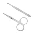 thumbnail image 4 of Nose Hair Tweezers Scissors Set Include Nose Hair Trimming Tweezers Curved and Rounded Nose Hair Scissors, 4 of 14
