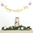 thumbnail image 2 of Diconna Happy Mother’s Day Banner, Shiny Letters Butterfly Wall Hanging Holiday Party Favor Photo Props, 2 of 8