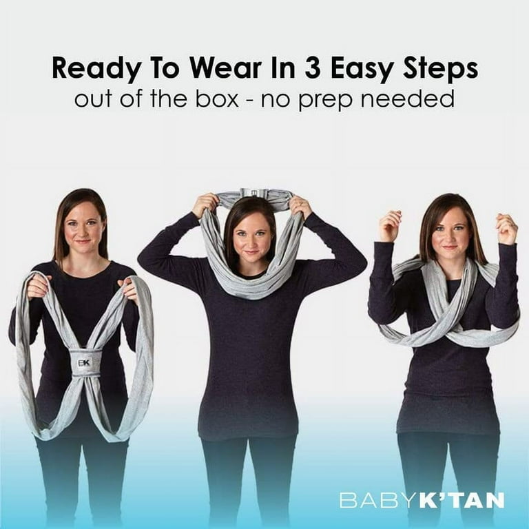 Baby K tan Newborn Wearable Infant Carrier Wrap Front Wear Small Black Holds up to 35 lbs Walmart