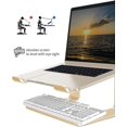 thumbnail image 3 of Universal Laptop Stand Portable Stands Holder Universal Ergonomic Travel (Gold), 3 of 4