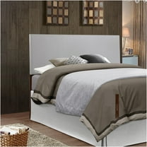 JERFIT Queen Headboard, Faux Leather, Adjustable Height, Light Grey