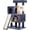 Dark Grey, variant on 36 inches Cat Tree for Indoor Cats Cat Tower with Scratching Posts Multi-Level Cat Furniture Condo with Ramp, Perch Spacious Cat Cave & Funny Toys for Kittens House,Dark Grey