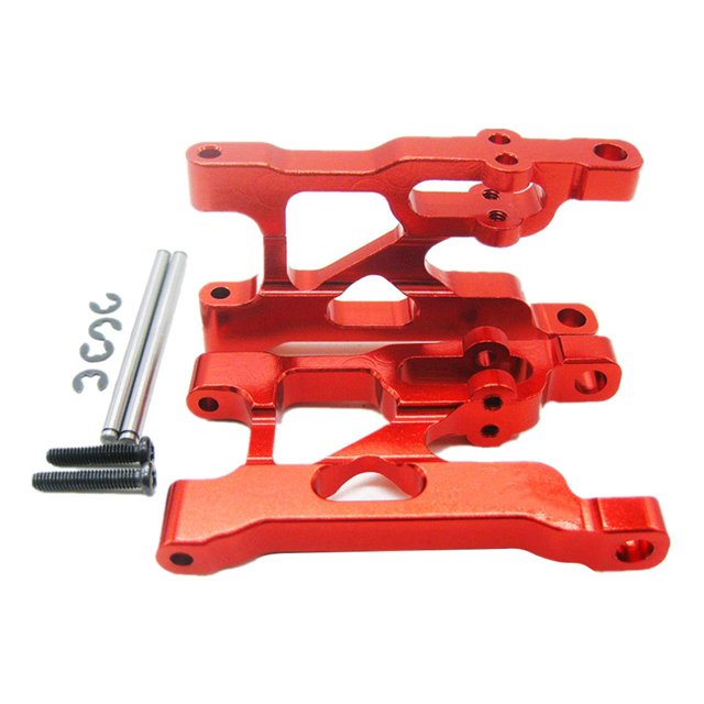 Suspensión Inferior Yotijar 0004 de Aleación de Aluminio 2pcs para 1/12 rojo