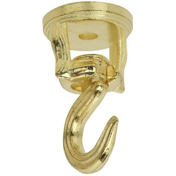 2 in. Swivel Swag Hook Plant Hardware Accessories N274902, Brass