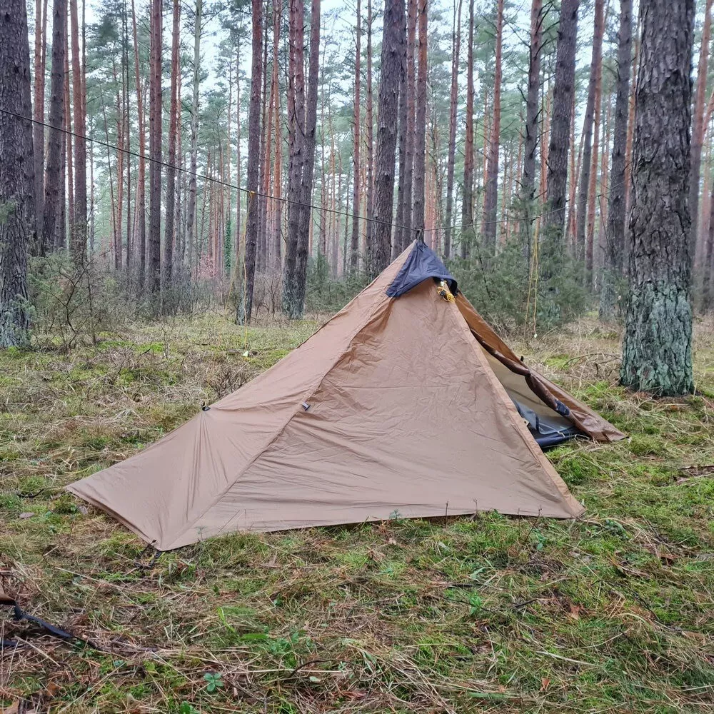 Night Cat 1 Person Trekking Pole Tent for Backpacking Hiker - Ultralight Tent