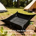 thumbnail image 5 of Portable Foldable Tray, Outdoor Indoor Storage Organizer & Camp Seat Cushion, Waterproof Durable Double-Layer Dyneema Material with Aluminum Hook,Purple, 5 of 7