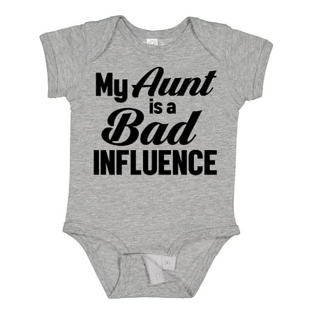 

Inktastic My Aunt is a Bad Influence Gift Baby Boy or Baby Girl Bodysuit