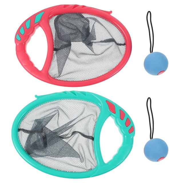 CIMAXIC Elastic Racket Toy Ball Set for Kids Playing Assorted Color Safe Premium Material 1 Set,9.45"X6.5"X0.59"