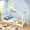 White, variant on Joywind Twin Solid Wood House Floor Bed Frame with Safety Guardrails, Kids Bed for Boys Girls