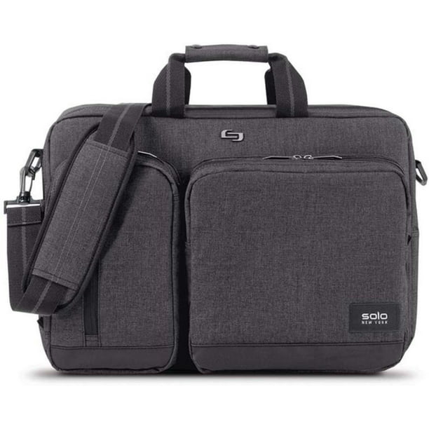 Duane 15.6 Inch Laptop Hybrid Briefcase, Converts to Backpack, Grey,  Briefcase easily transforms into a backpack with convertible hideaway  straps, 