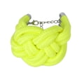 thumbnail image 1 of Hecho A Mano Grueso Fluorescente De Cuerda Tejida De Amarilla Zulema  Pulsera fluorescente, 1 of 6