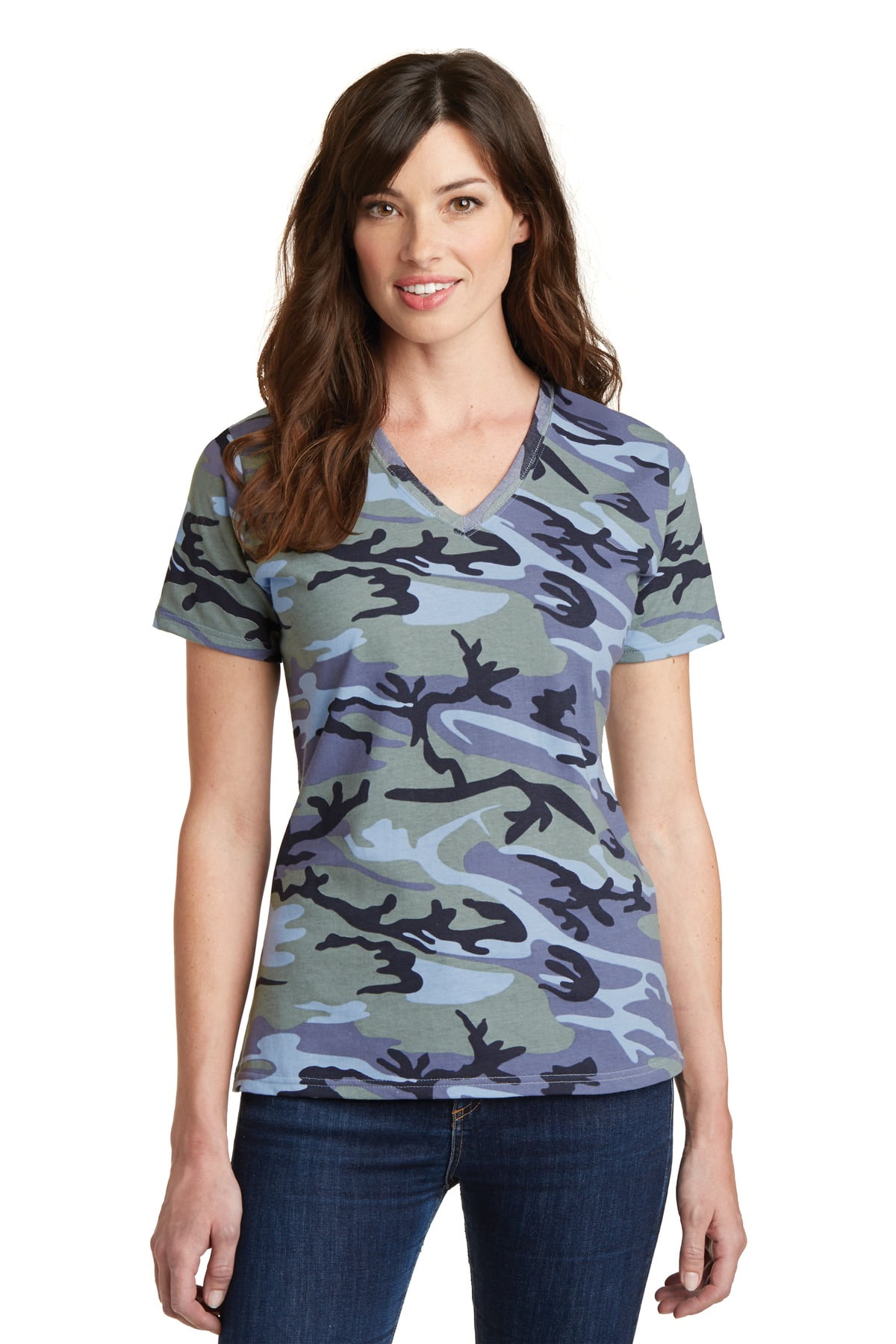 V-Neck Camo T-Shirt - Walmart 