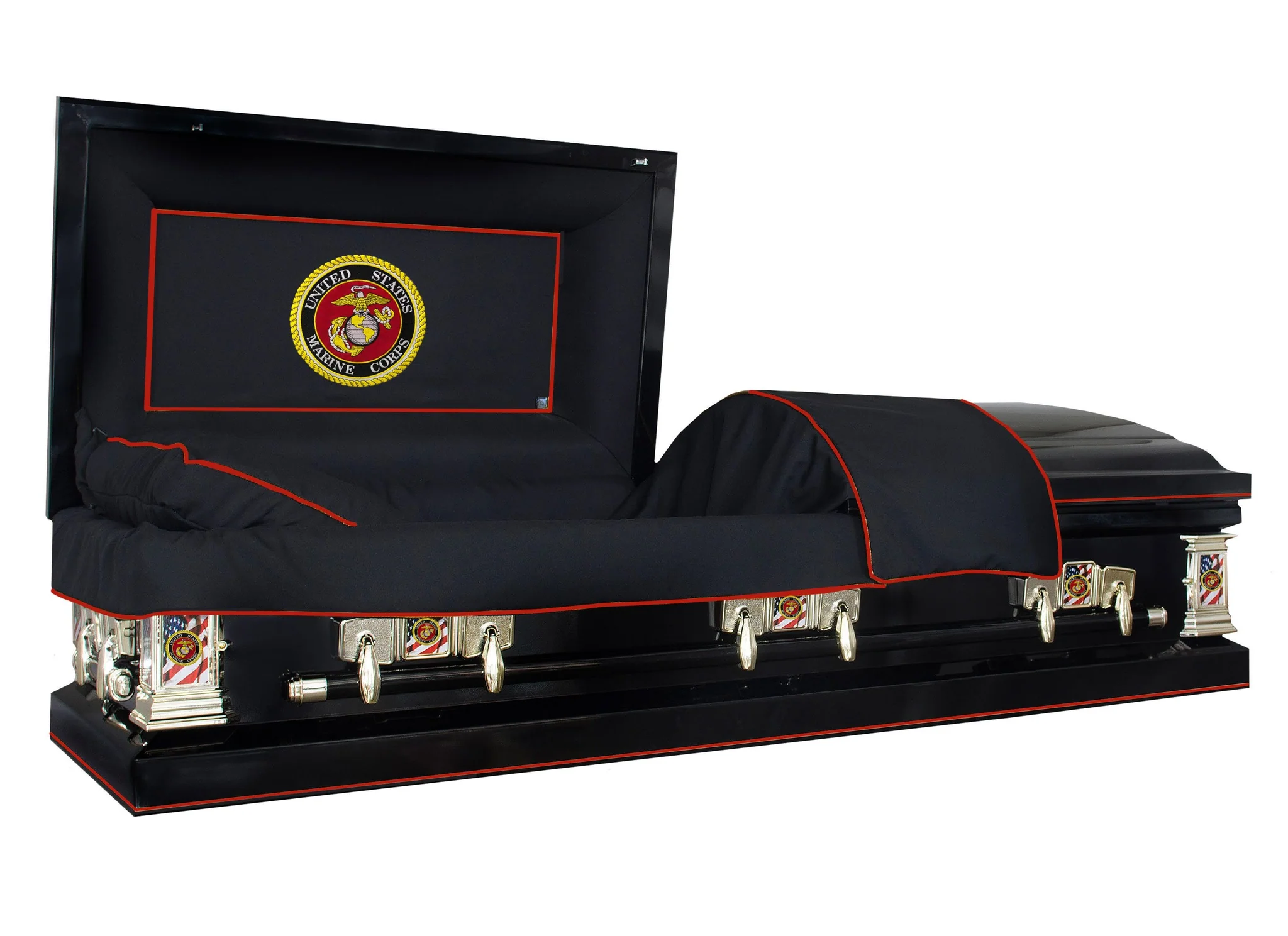 Titan Casket, Veteran Select Series Funeral Casket (Marines) - Walmart.com