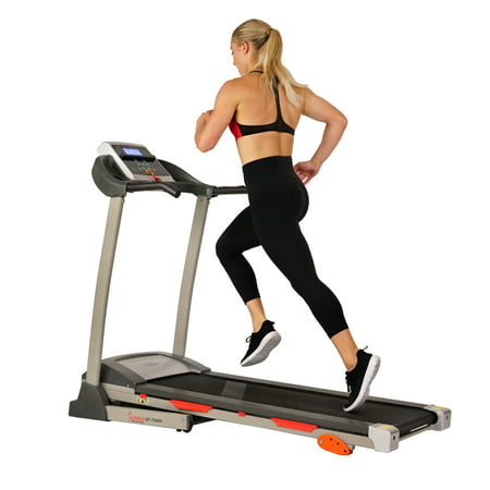 Sunny Health Fitness Foldable Motorized Treadmill w/Manual