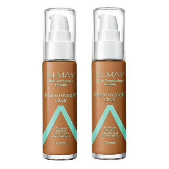Almay Clear Complexion Make Myself Clear Makeup #800 Caramel (Pack of 2)