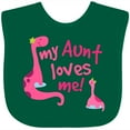 thumbnail image 3 of Inktastic My Aunt Loves Me Girls Baby Bib, 3 of 4