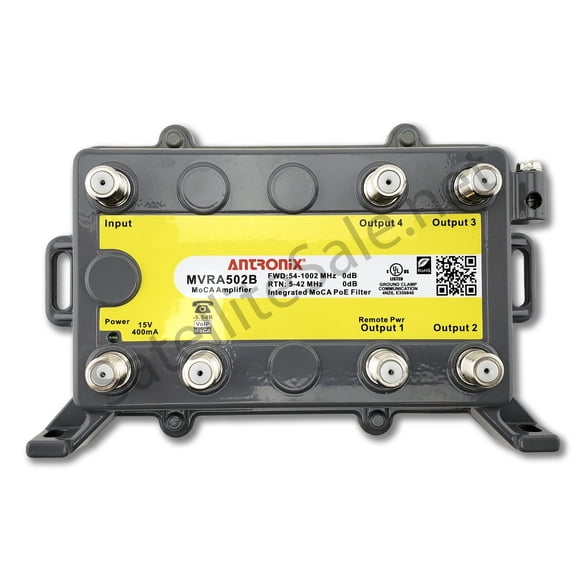 Antronix MVRA502B/ACP-EZ MoCa 4+1 VoIP Port Residential Amplifier