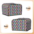 thumbnail image 3 of Lsque Colorful Alpaca Print 4 Slice Toaster Cover , Kitchen Appliance Dustproof Protector , Toaster Protector Dustproof Kitchen Appliance Cover, 3 of 7