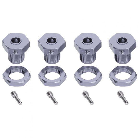 Dioche Coupleur de Pneu en Alliage d'Aluminium 5mm/0.2 Po pour Voiture E‐revo 1/10, Moyeu Hexagonal, Coupleur Hexagonal
