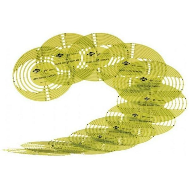 Alvin Extra Large Series Ellipse Template Set Walmart Com Walmart Com
