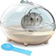 thumbnail image 1 of Baño para hámster - Caja de baño para hámster - Bañera a prueba de polvo, baño de arena, cama transparente - Jaula de juguete para animales pequeños - Accesorios de baño, 1 of 5