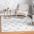 thumbnail image 1 of Unique Loom 3151562 6 x 6 ft. Rounded Trellis Frieze Square Rug, Ivory, 1 of 5
