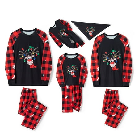 

Meihuida Family Christmas Pjs Matching Sets Baby Christmas Matching Jammies for Adults and Kids Holiday Xmas Sleepwear Set