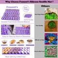 thumbnail image 3 of Snuffle Mat for Large Dogs,Silicone Slow Feeder Lick Mat for Slow Eating,Training Smell,Encourages Natural Foraging Skill,Relieving Stress,Interactive Feed Game Toy, 3 of 8
