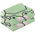 thumbnail image 2 of GZHJMY Cute Frog Funny Hand Towel Cotton Soft Absorbent Bath Hand Towels Decor, Multipurpose for Kitchen, Hotel, Spa, Yoga, Gym, Set of 2, 2 of 7