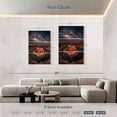 thumbnail image 4 of Elephant Stock Horseshoe Bend Milky Way Wall Art - Vertical Multi Panel Canvas - Living Room Wall Decor - Astronomy & Space Multi Panel - Brown And Blue Decor - 42" x 65", 4 of 8