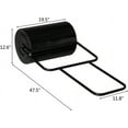 thumbnail image 7 of 19.5in Lawn Roller Iron Cylindrical Garden Black, 7 of 7