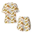 thumbnail image 5 of Lsque Pizza Slices Women's Short-Sleeved Pajama Set - 2 Piece Soft and Lightweight Sleepwear Set-3X-Large, 5 of 9