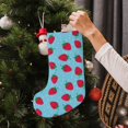 thumbnail image 5 of Sikiie Strawberries Christmas Stockings,18 Inches Christmas Stockings Xmas Hanging Stockings for Family Christmas Decorations & Gifts, 5 of 7