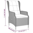 thumbnail image 2 of vidaXL Patio Dining Set Outdoor Dining Set Table and Chair Set for Garden, 2 of 11