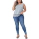 thumbnail image 2 of GRACE & GRANDEUR Blusas de Tirantes de Talla Grande para Mujeres con Cuello Redondo, Estilo Flowy con Encaje 1X Gris, 2 of 6