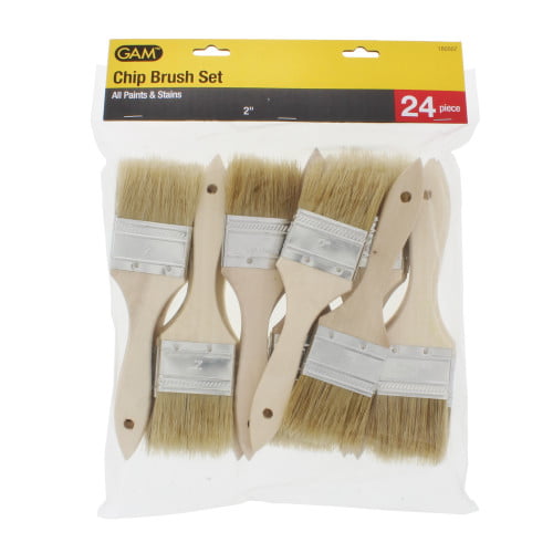 24 Of 1/2" Chip Brush Brushes Perfect for Adhesives Paint Touchups 