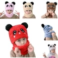 thumbnail image 5 of Beautyzll Toddler Baby Boys Cute Hat 2-8Y Kidds Girls Earflap Fleece Lined Beanie Warm Caps for Fall Winter, 5 of 5