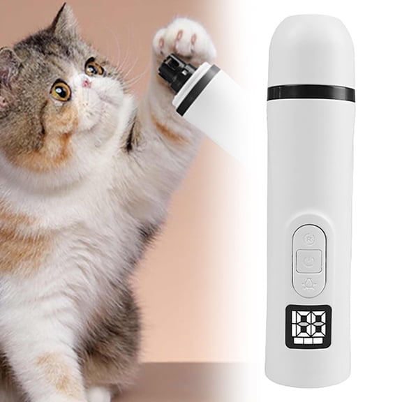 Battery Operated Pet Nail Trimmer - Silent Groom Pro Nail Grinder Cordless 2025 Upgraded Nail Trimmer for Dogs and Cats with Led Light & 3 Speeds Dog Nail Trimmer for Thick Nails, Makeup Organizers