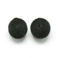 thumbnail image 2 of 500 g Flocky Acrylic Beads Round Black 12mm Hole: 2mm 500pcs/500g, 2 of 2