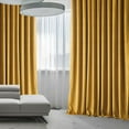 thumbnail image 6 of HPD Half Price Drapes Signature Extra Wide Sophomore Gold Velvet Blackout Curtains(1 Panel), 100W X 108L, 6 of 6