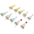 thumbnail image 4 of GOOHOCHY 50pcs Pastel Decoraciones Papel Cumpleaños Sombrero Forma Cake Toppers Adornos de Torta, 4 of 7