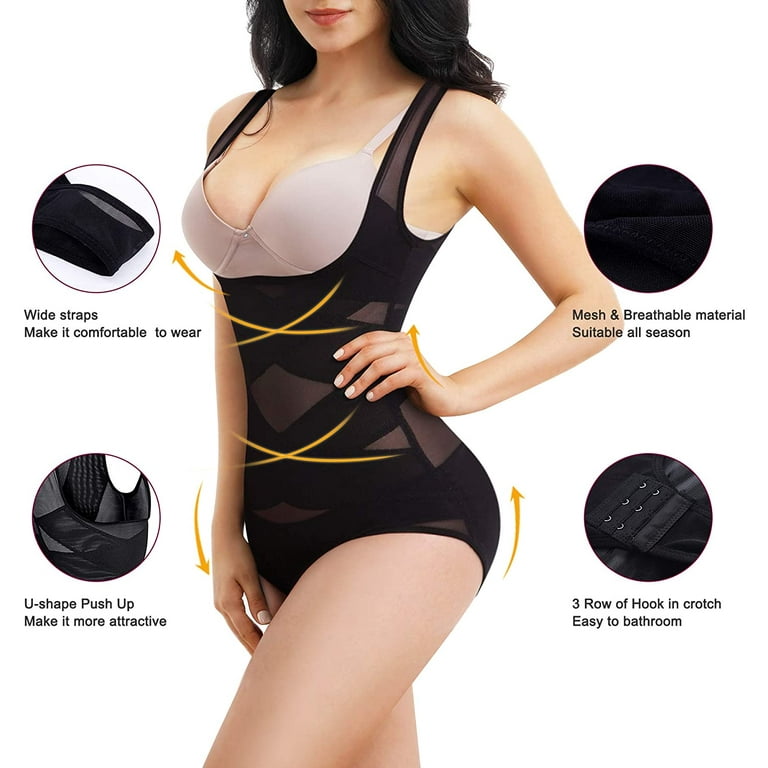 Shapewear for Women Tummy Control V-Neck Bodysuit Butt Lifter Soft Cozy  Stomach Body Shaper at  Women's Clothing store
