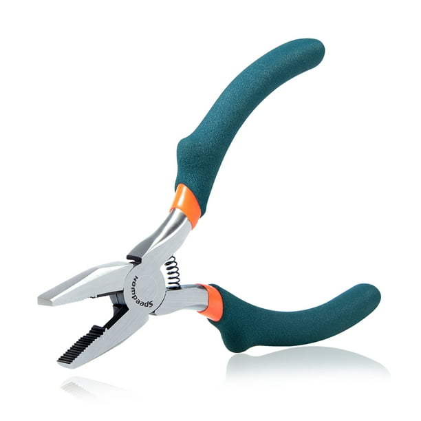 SPEEDWOX Mini Lineman's Pliers Thin Precision Jewelry Wire Cutters 4.5 Inch Multi Use