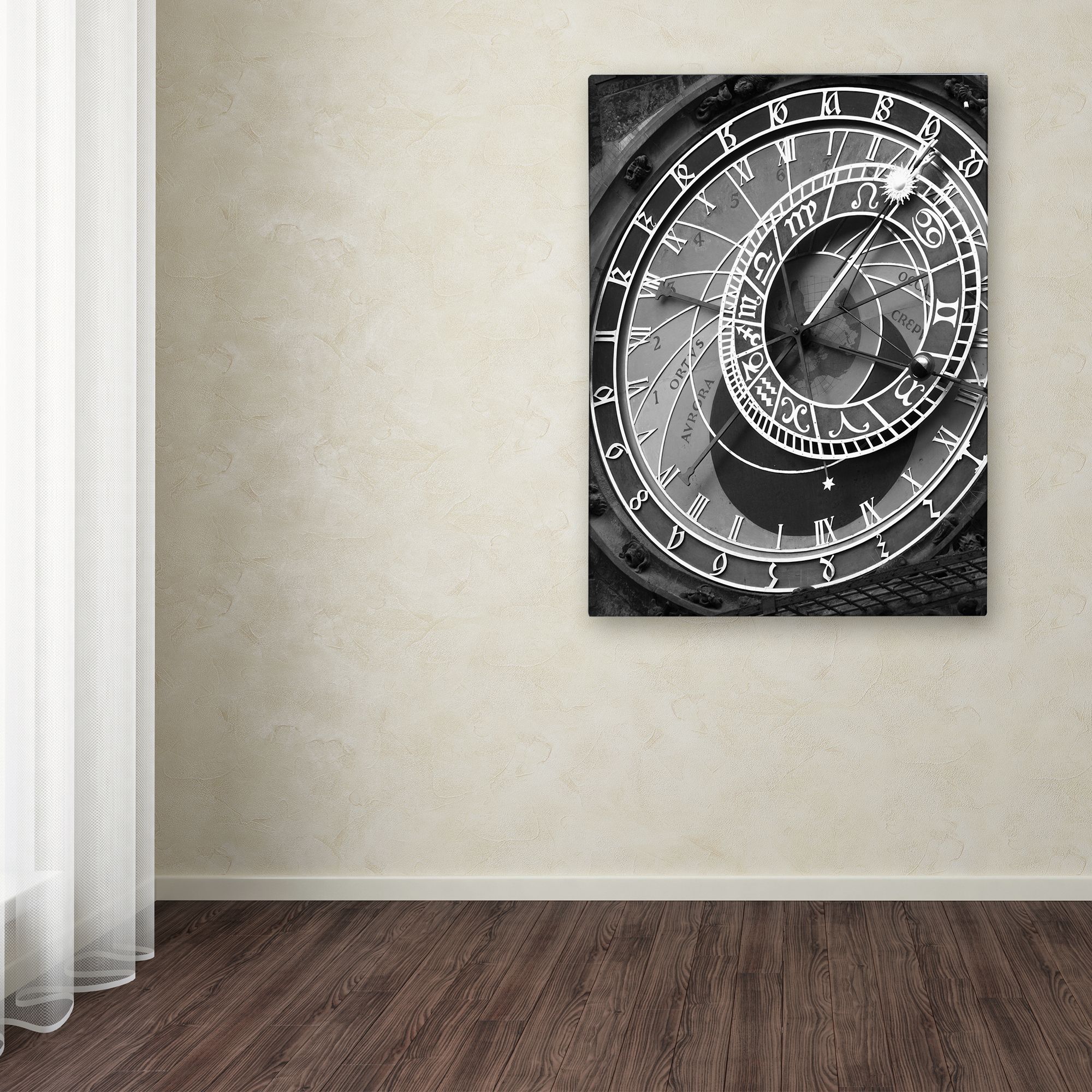Trademark Fine Art "Astronomic Watch Prague 11" Canvas Art by Moises Levy