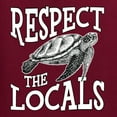 thumbnail image 6 of Wild Bobby Respect The Locals Save Our Oceans Turtle Animal Lover Men Graphic Tee, Maroon, 4X-Large, 6 of 6