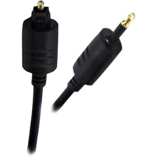 QVS FCTKM-10 10 Ft. Toslink to Mini-Toslink Câble Audio Optique Numérique