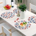 thumbnail image 6 of Ryvnso Star Round Plate Mats Dining Table Placemat Set of 4 for Holiday Decoration, 6 of 7