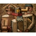 thumbnail image 2 of Tadeusz Makowski 18x15 Gold Ornate Wood Frame and Double Matted Museum Art Print Titled - Railwaymenmen (1930), 2 of 4