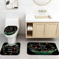 thumbnail image 2 of Floral Bathroom 4-piece Set Spring Decoration Shower Curtain American Farmhouse Bathroom Decoration Digital Print Bathroom Four-piece Set Waterproof Shower Curtain Anti-slip Mat Set, 2 of 7
