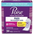 thumbnail image 1 of Poise Incontinence Pads for Women, 5 Drop, Maximum Absorbency, 1 of 7